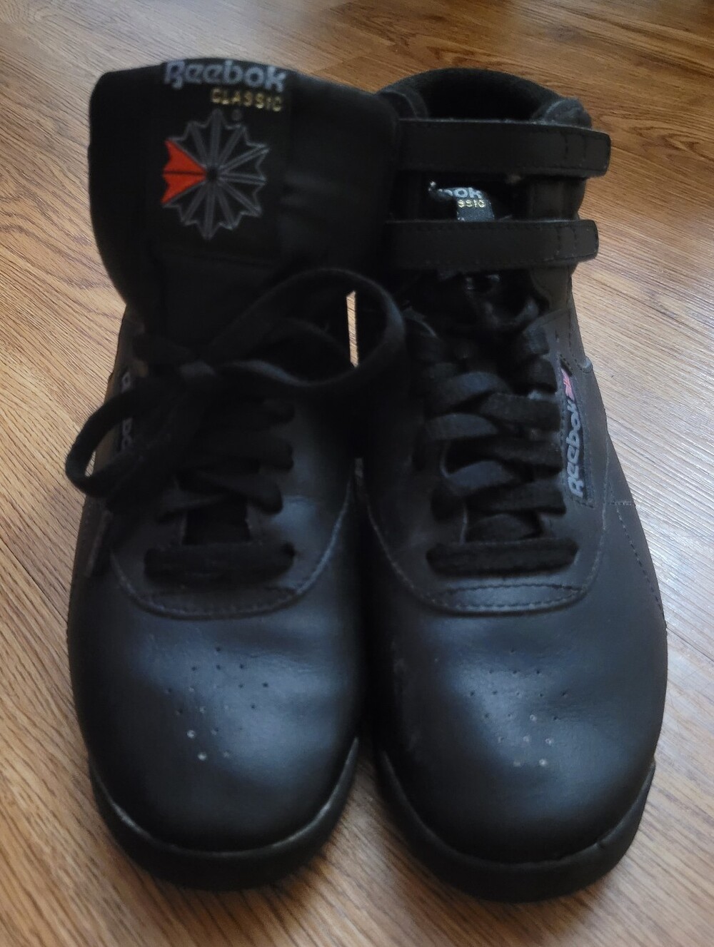 Classic Exofit women's Reebok high top velcro 80s aerobic rock metal 8.5